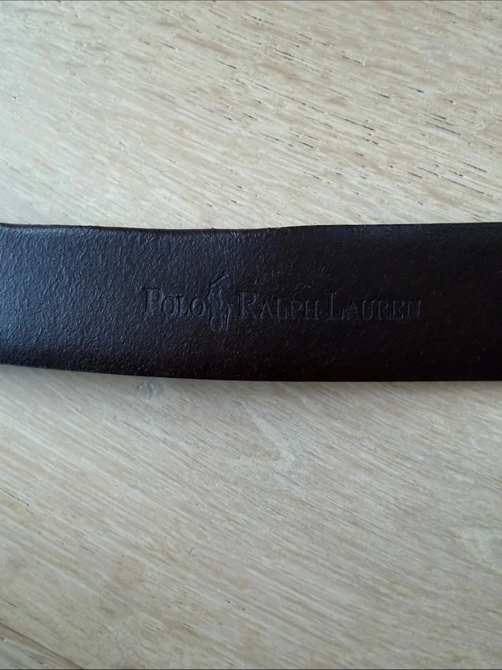 Polo Ralph Lauren Men’s Brown Leather Belt with Metal Buckle